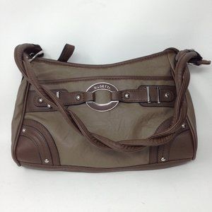 Rosetti Handbag - Tan and Brown - Twisted Handle